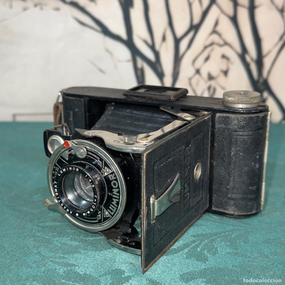 Antig&uuml;edades: C&aacute;mara Plegable Antigua - Foto 4
