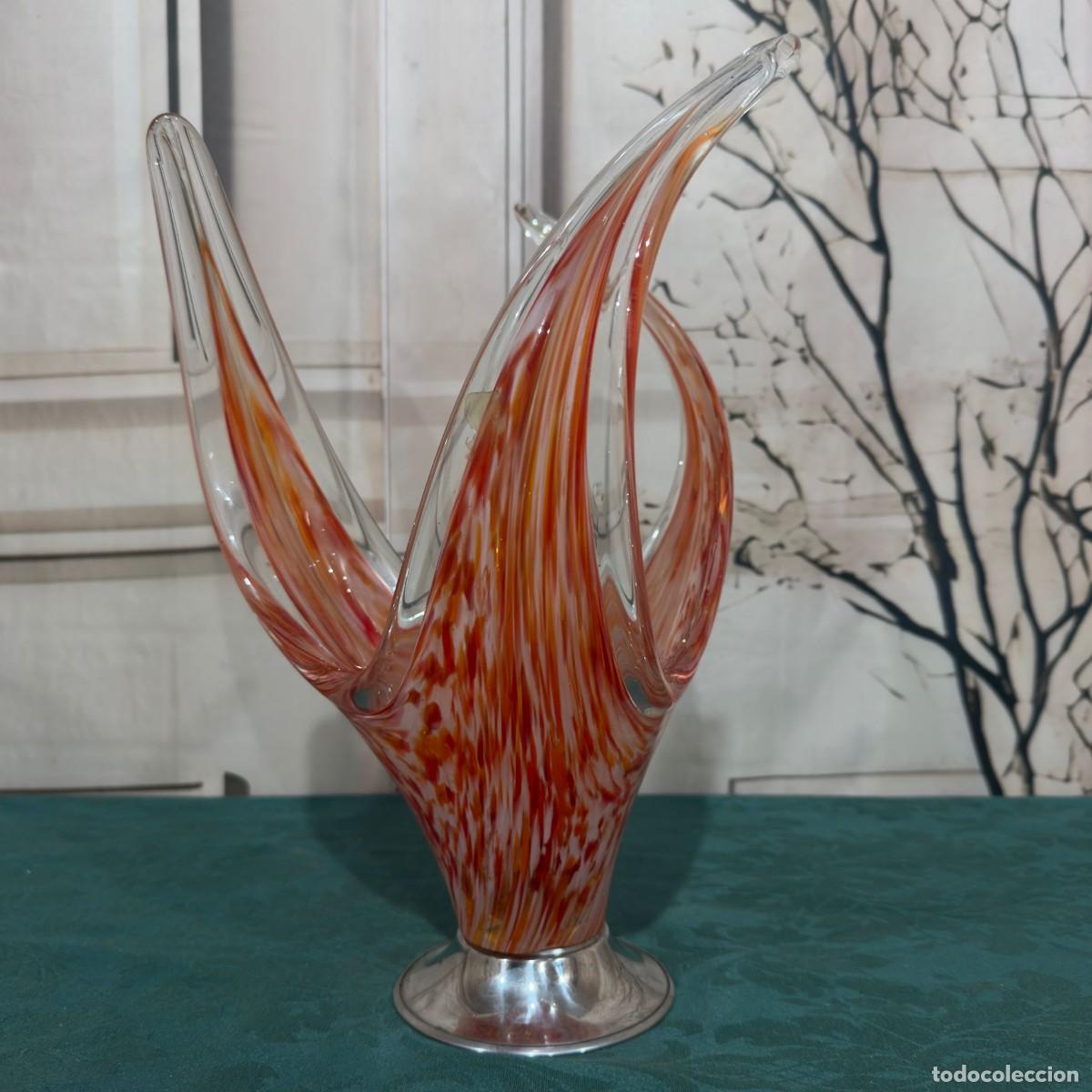 Antig&uuml;edades: Cuenco de cristal estilo Murano de Viartec - Foto 2