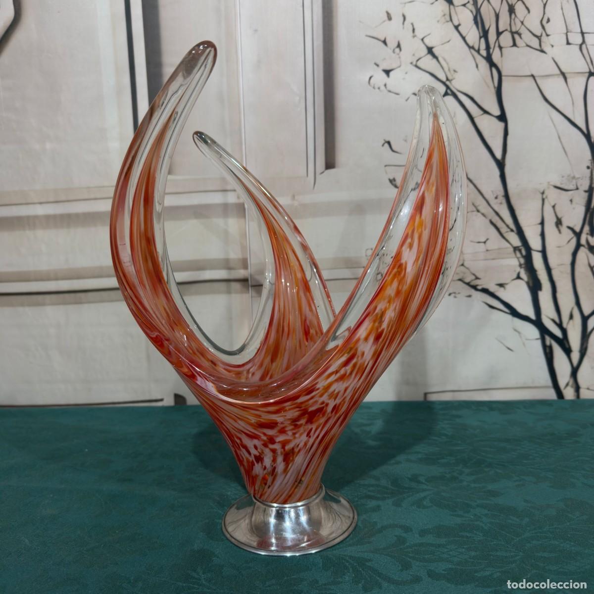 Antig&uuml;edades: Cuenco de cristal estilo Murano de Viartec - Foto 3