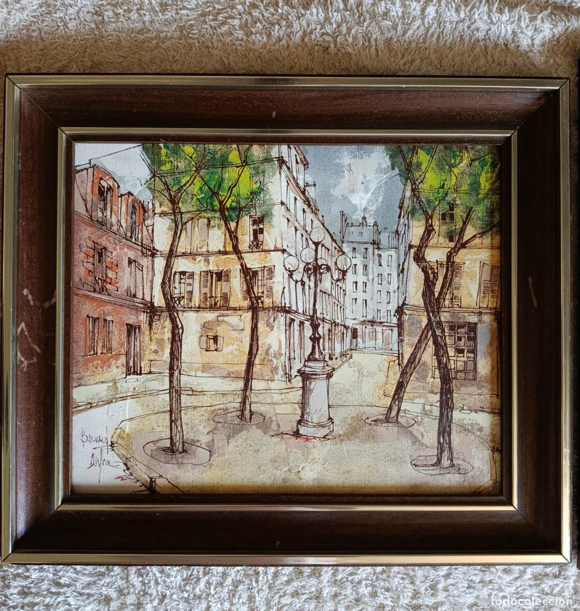 Antig&uuml;edades: Pareja de &oacute;leos originales de Bernard Dufour - Foto 2
