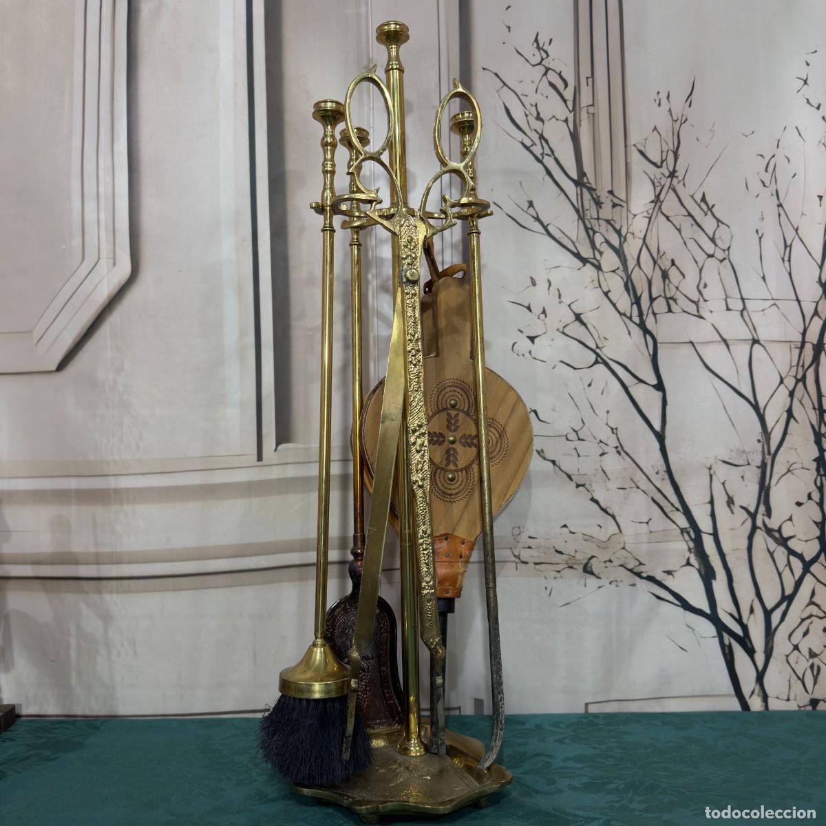 Antig&uuml;edades: Juego de herramientas para chimenea