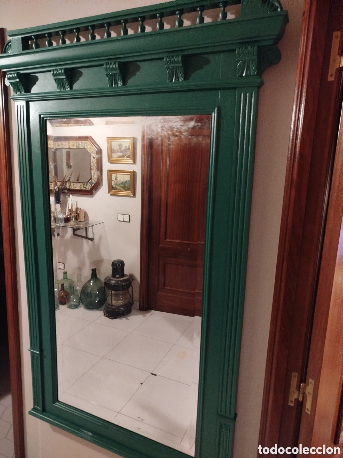 Antig&uuml;edades: Espejo de estilo HENRY II.finales S XIX - Foto 11