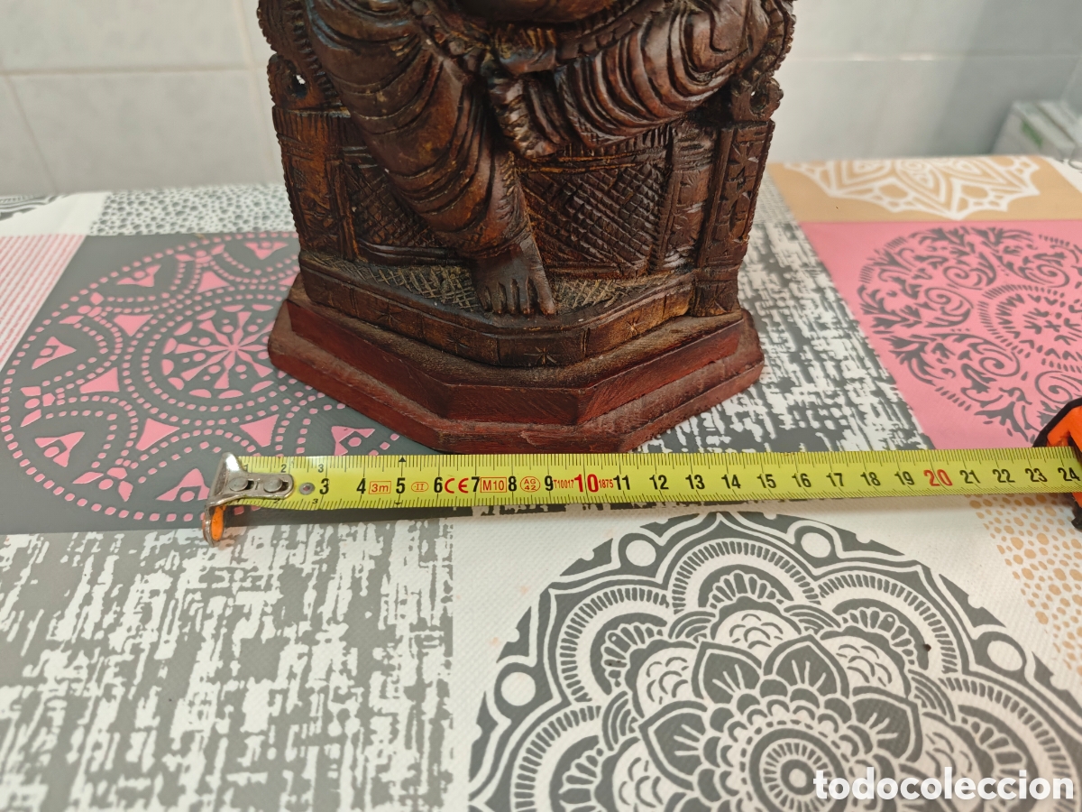 Antig&uuml;edades: GANESHA FIGURA INDU MADERA - Foto 19