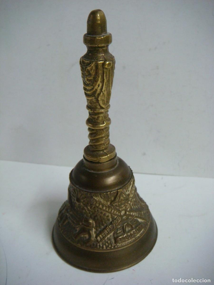 Antig&uuml;edades: CAMPANILLA ANTIGUA EN BRONCE-(&)