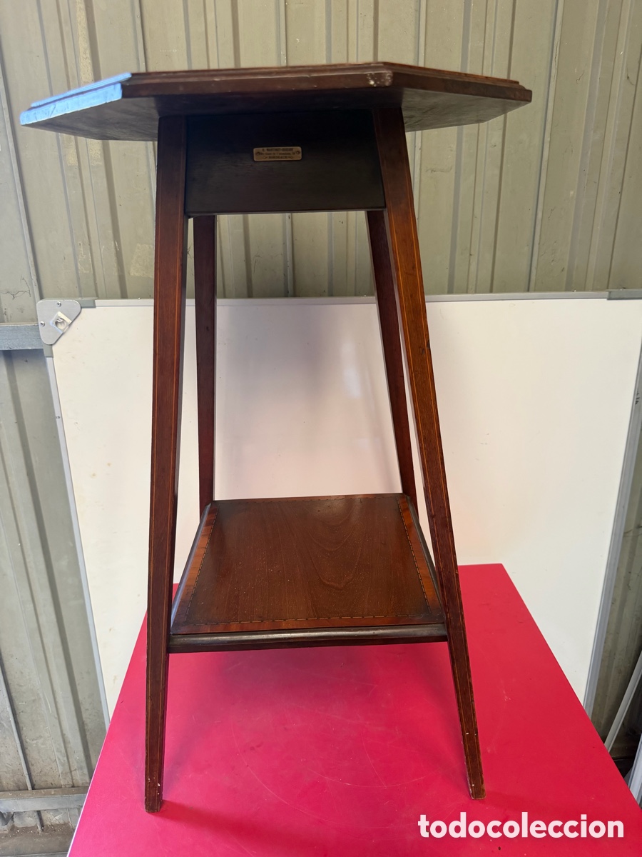 Antig&uuml;edades: Mesa Auxiliar Francesa Antigua Martinot-Dubary
