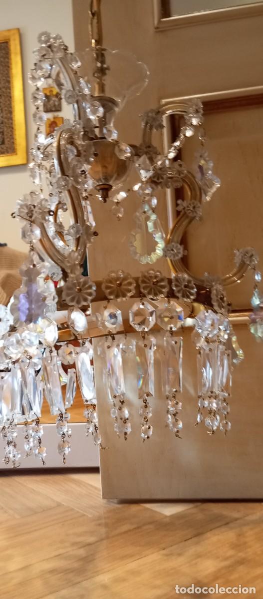 Antig&uuml;edades: Lampara de techo de cristal de bohemia - Foto 2