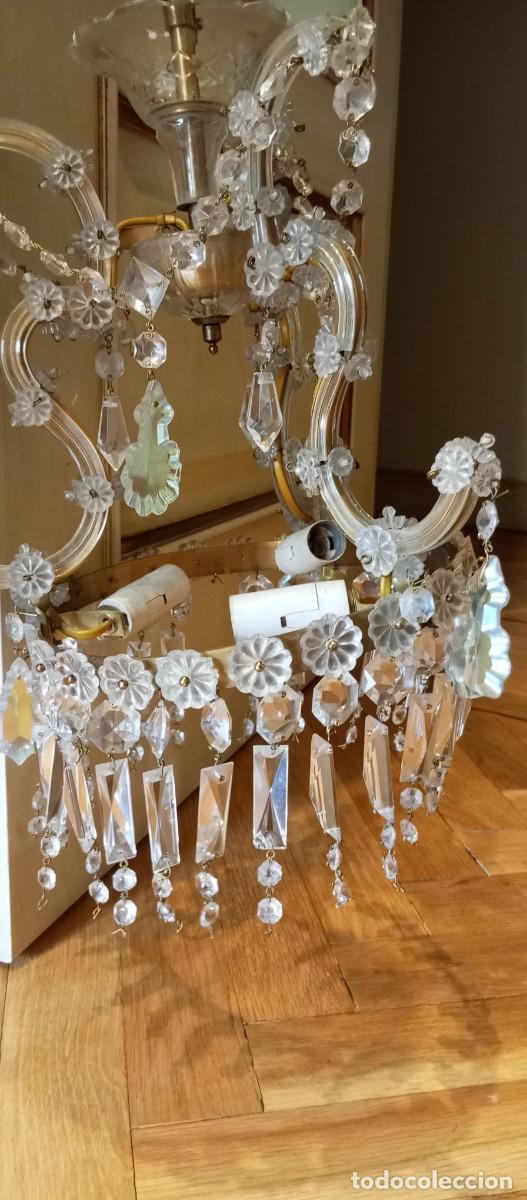 Antig&uuml;edades: Lampara de techo de cristal de bohemia - Foto 3