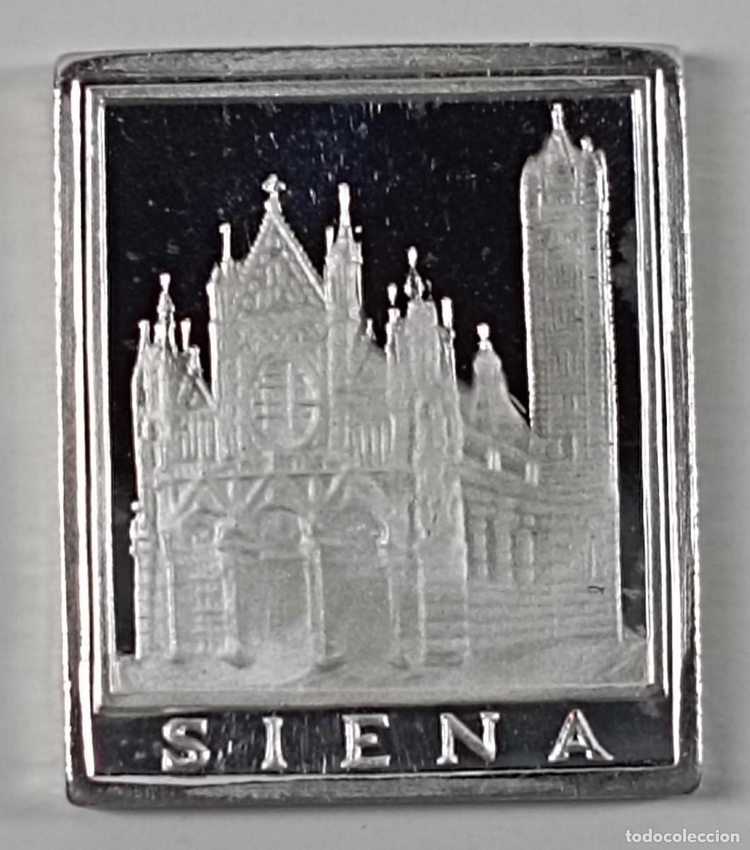 Antig&uuml;edades: Lingote de plata pura (999), PROOF Catedral de Siena (Italia)
