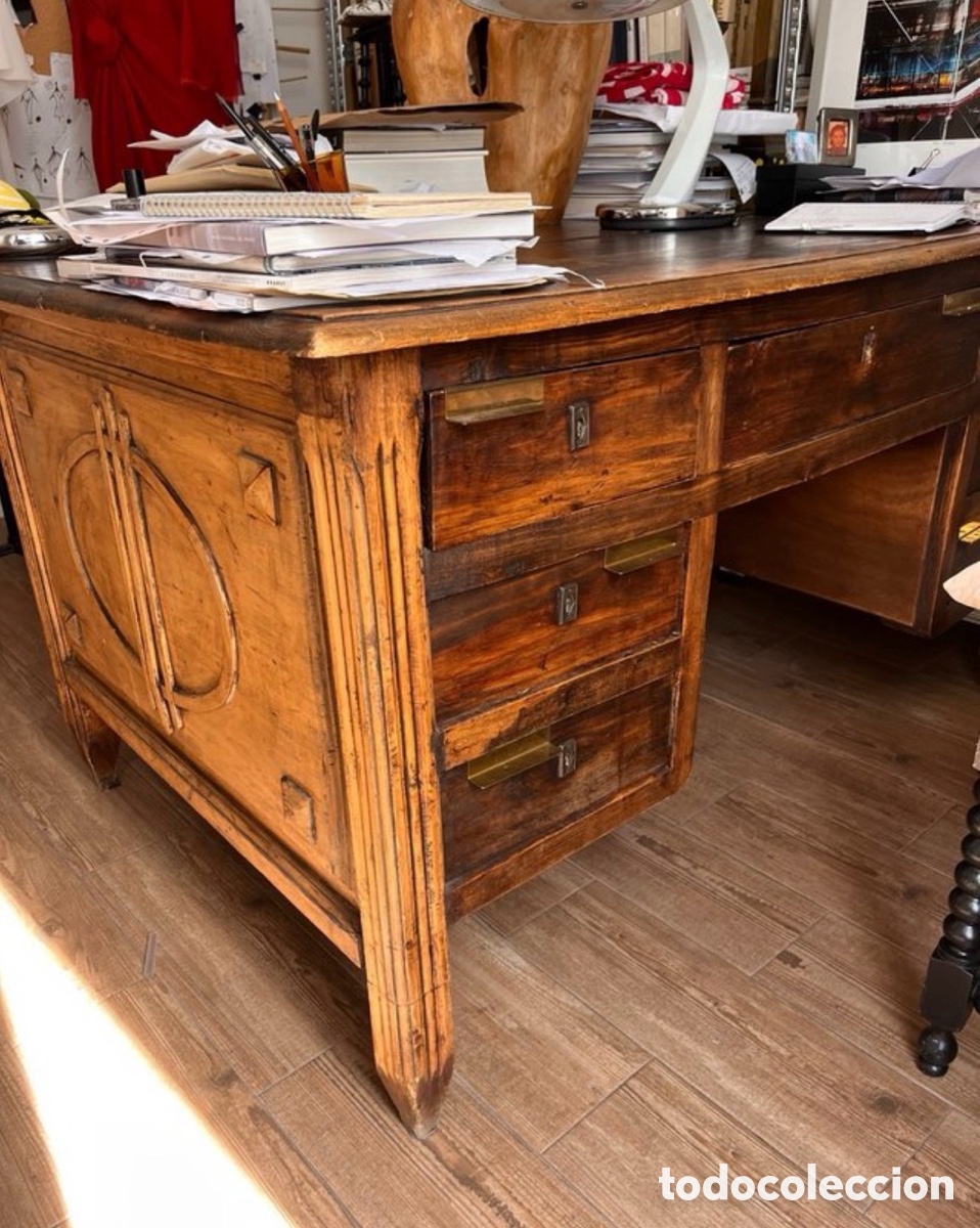 Antig&uuml;edades: Escritorio antiguo madera roble - Foto 2