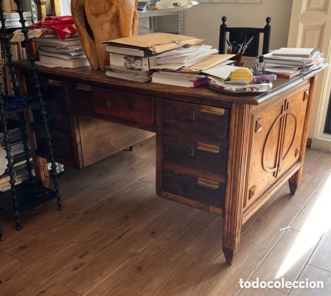 Antig&uuml;edades: Escritorio antiguo madera roble - Foto 1