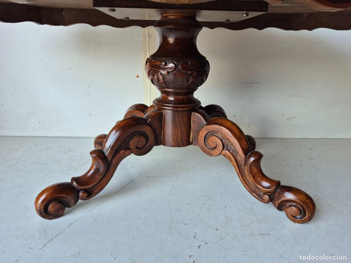 Antig&uuml;edades: Decorativa Mesa de Centro - Ra&iacute;z y Talla de Madera - Foto 4