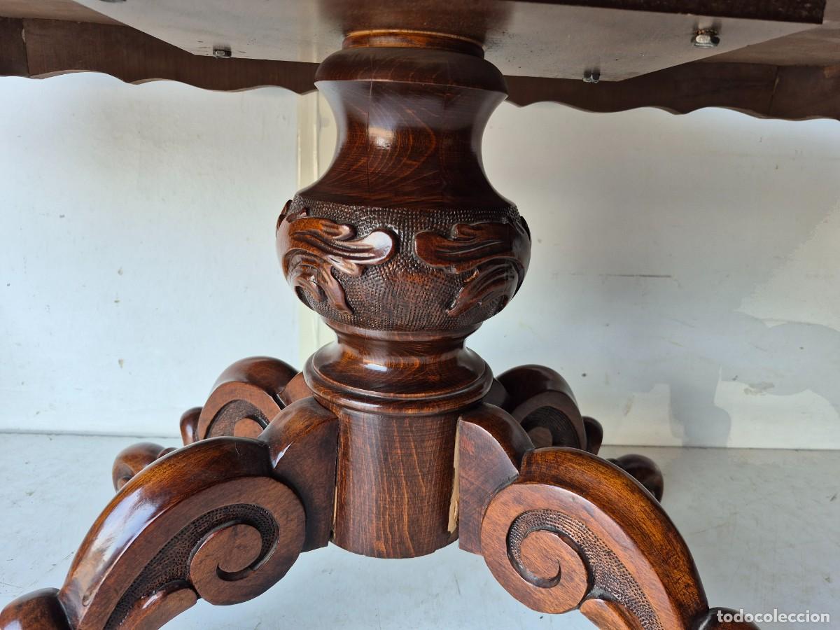 Antig&uuml;edades: Decorativa Mesa de Centro - Ra&iacute;z y Talla de Madera - Foto 6