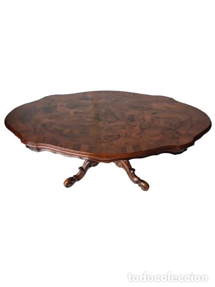Antiques: Decorativa Mesa de Centro - Ra&iacute;z y Talla de Madera
