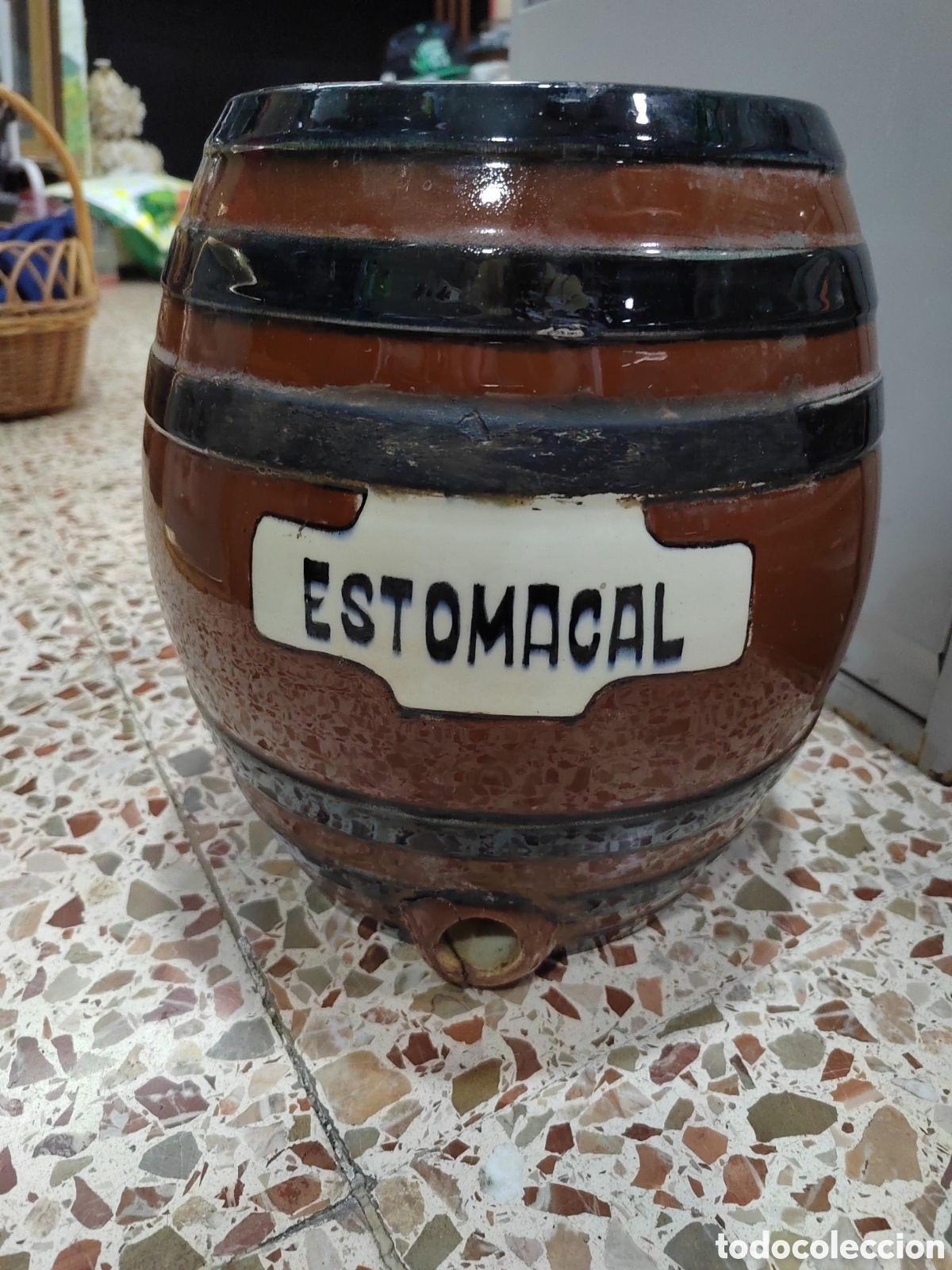 Antiquit&auml;ten: Barril cer&aacute;mica Manises la egipcia