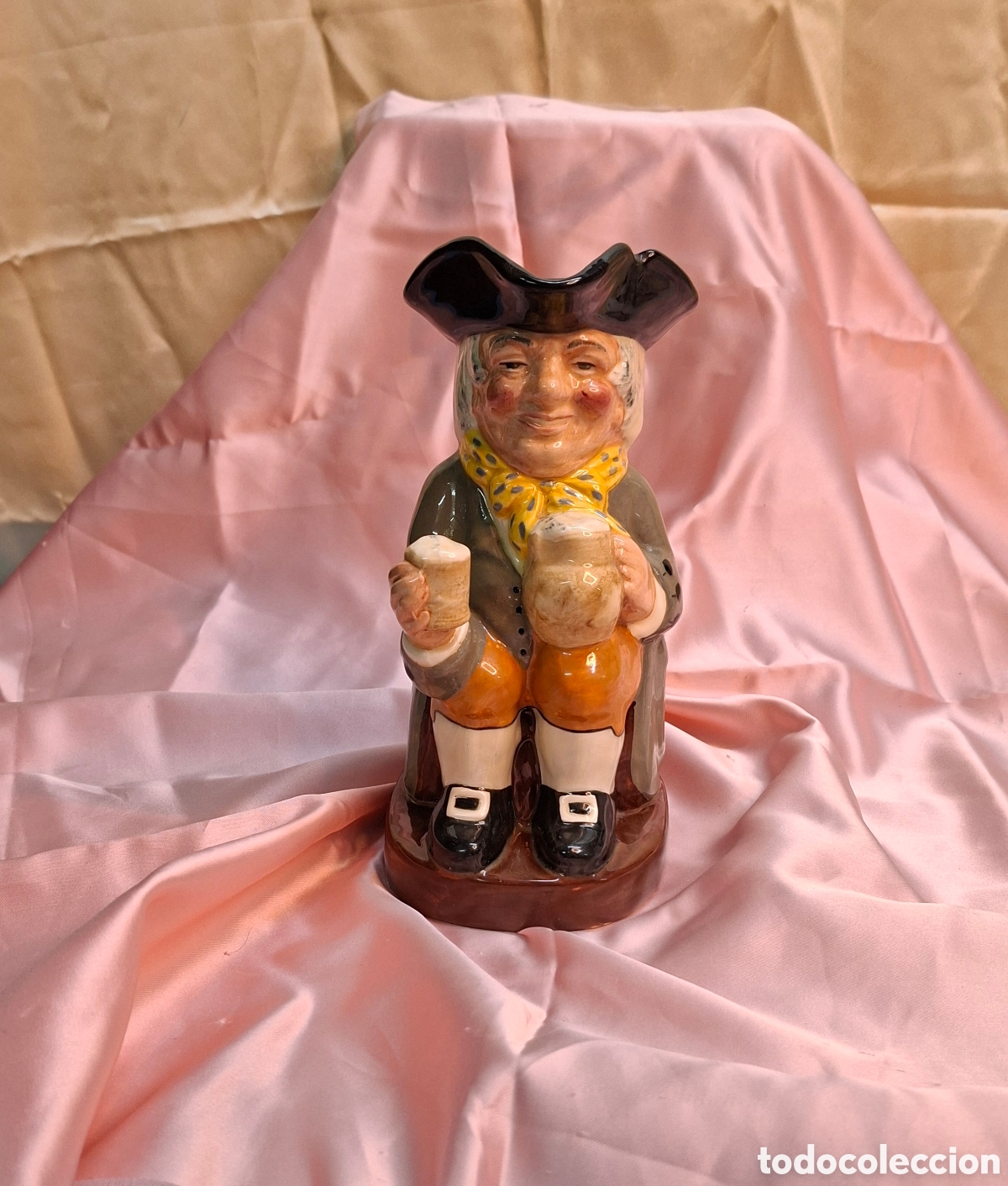 Antig&uuml;edades: Jarra Toby inglesa Cer&aacute;mica 22,5 cm
