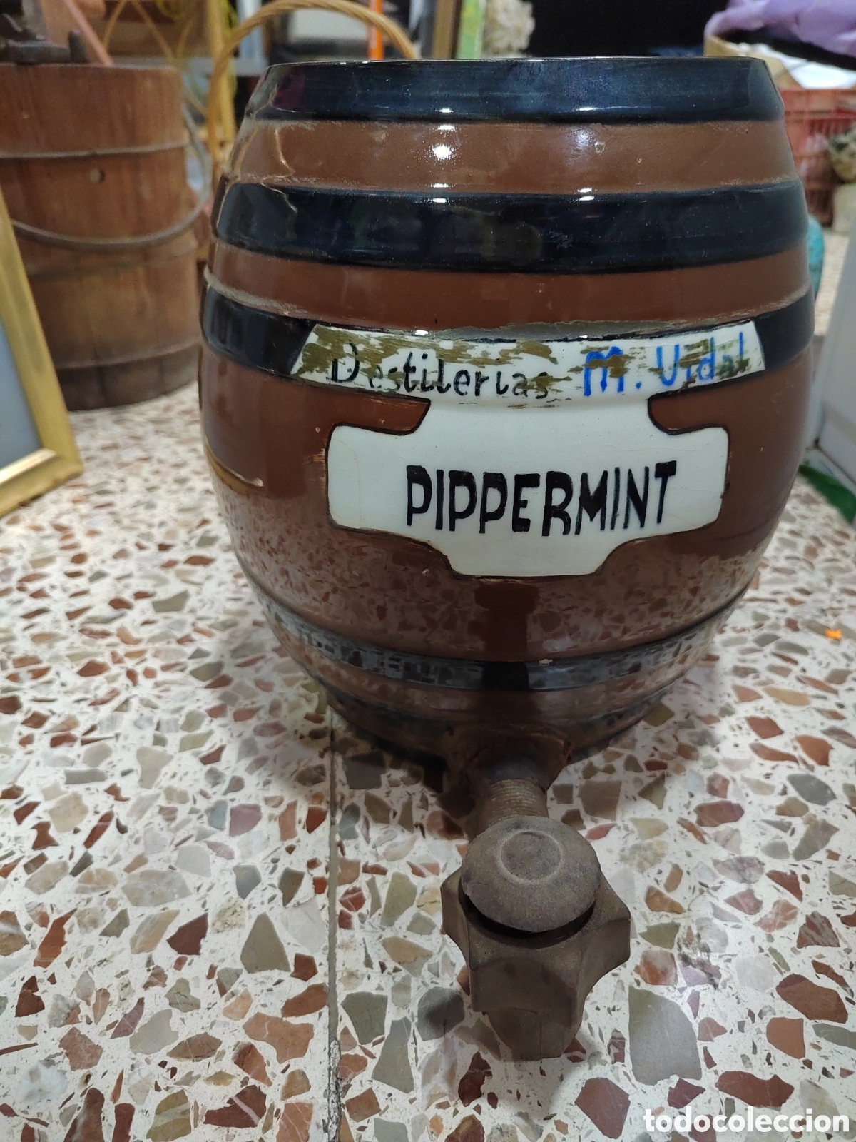 Antig&uuml;edades: Barril de cer&aacute;mica de Manises - Foto 9