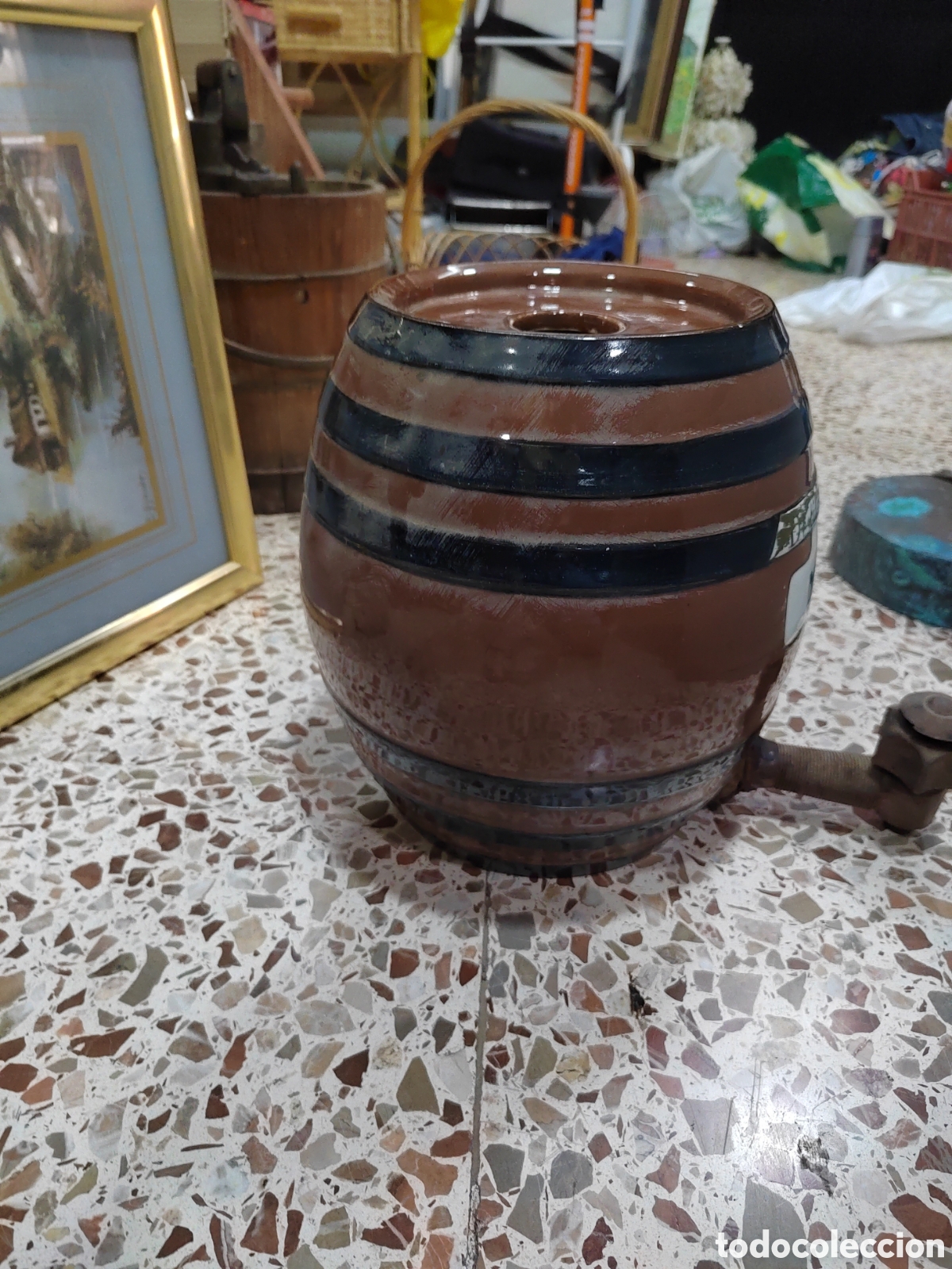 Antig&uuml;edades: Barril de cer&aacute;mica de Manises - Foto 10
