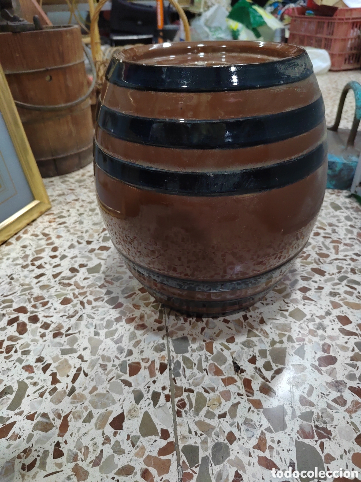 Antig&uuml;edades: Barril de cer&aacute;mica de Manises - Foto 11