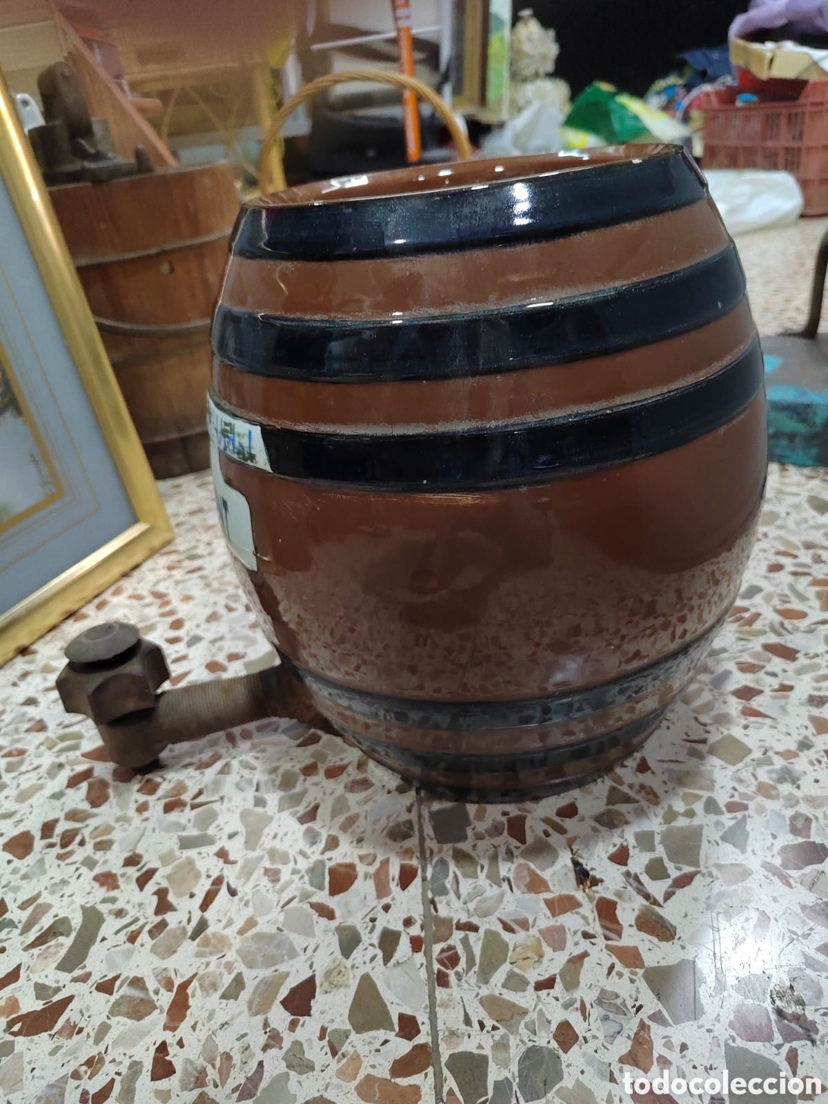 Antig&uuml;edades: Barril de cer&aacute;mica de Manises - Foto 12