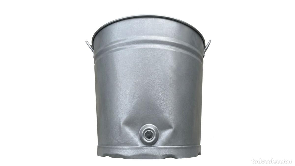 Antiguidades: CUBO DE METAL GALVANIZADO - ANTIGUA DUCHA RUDIMENTARIA - A&Ntilde;OS 1910-1920 - RETRO