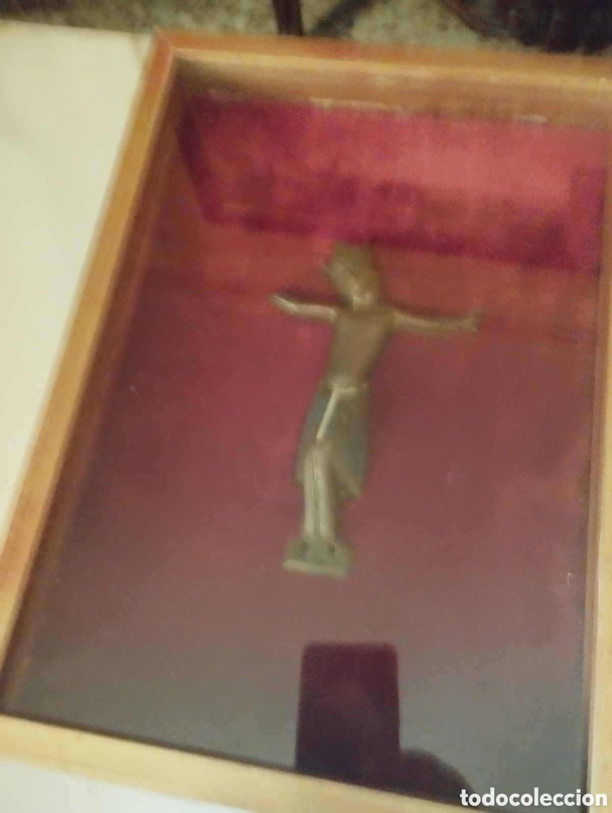 Antig&uuml;edades: Cristo de aplique romanico o crucificado tipo Limoges datada siglo XII &Ouml; XIII