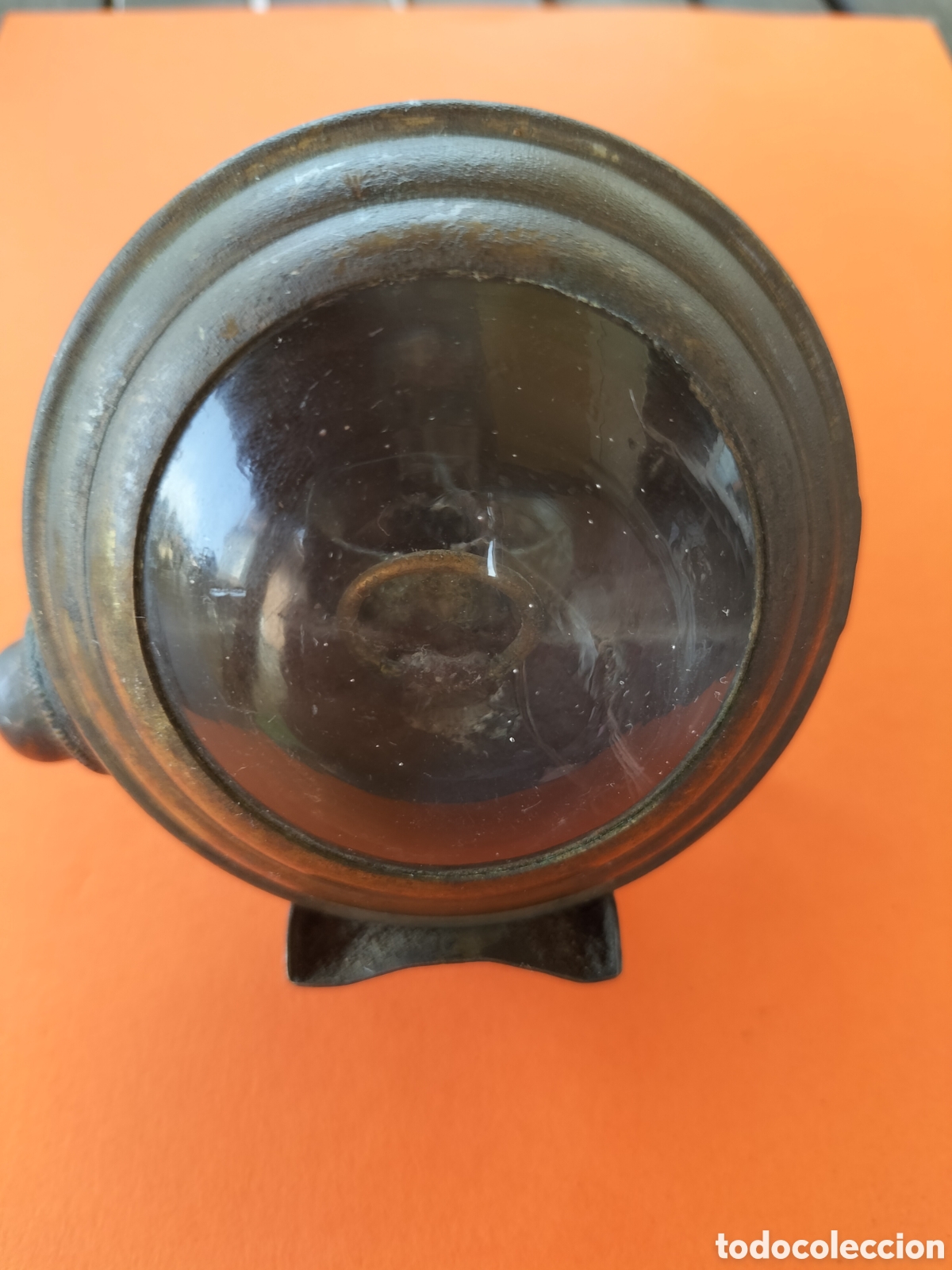 Antiques: Farol o Lampara de carburo de mano para Bicicleta, Ferrocarril, Miner&iacute;a etc.