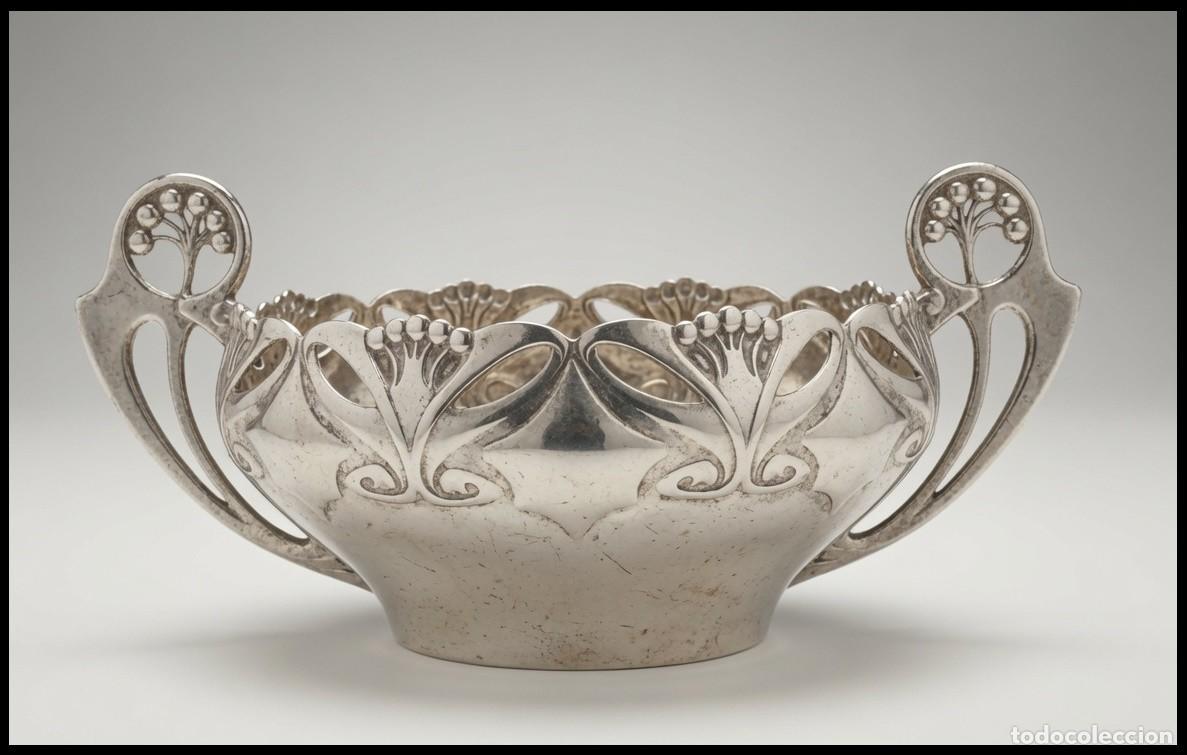 Antig&uuml;edades: 1906 PRECIOSO WMF ART NOUVEAU CENTRO DE MESA / FRUTERO