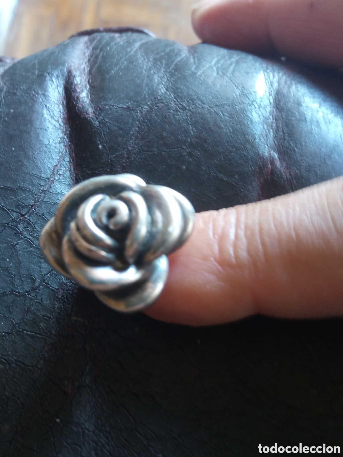 Antig&uuml;edades: Bonito anillo de plata, forma de flor - Foto 9