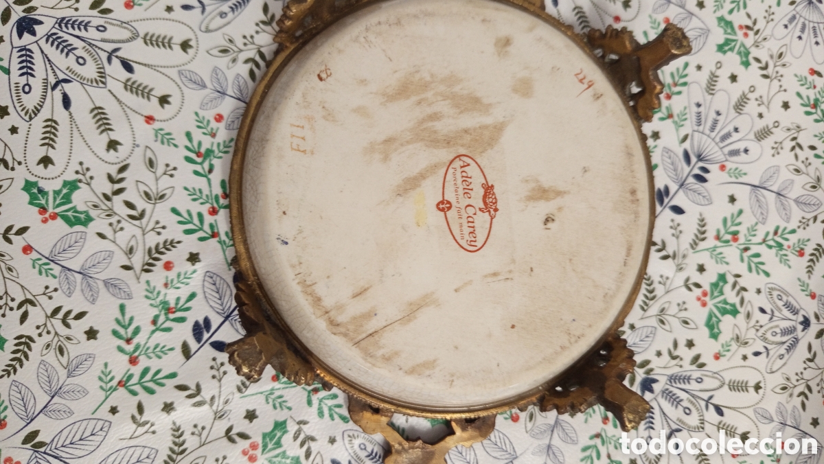 Antig&uuml;edades: Bonito centro en porcelana y bronce - Foto 3