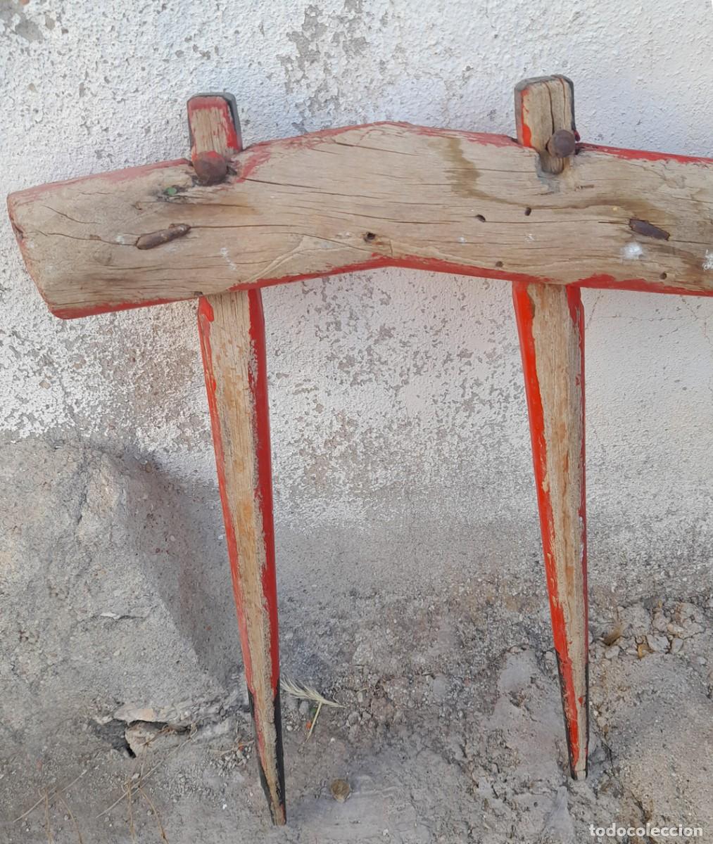Antig&uuml;edades: Yugo de mulas antiguo doble tiro - Foto 7