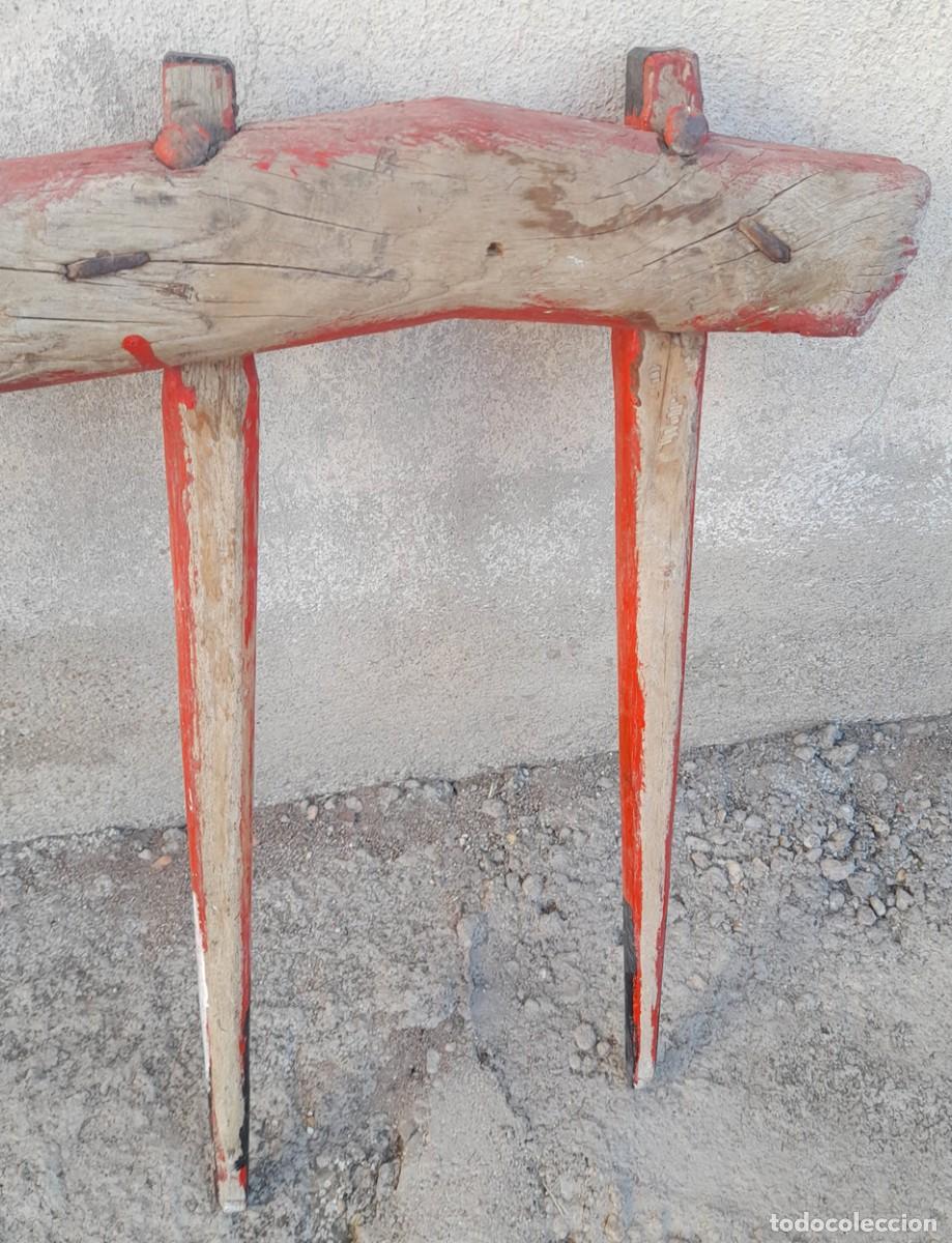 Antig&uuml;edades: Yugo de mulas antiguo doble tiro - Foto 8