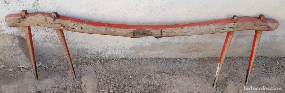Antig&uuml;edades: Yugo de mulas antiguo doble tiro - Foto 9