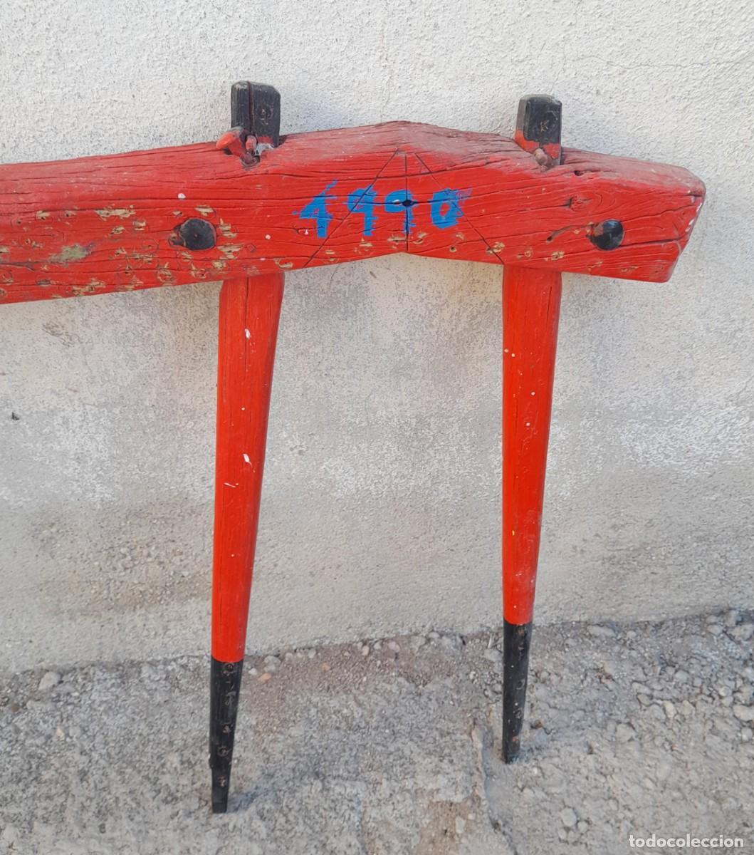Antig&uuml;edades: Yugo de mulas antiguo doble tiro - Foto 6