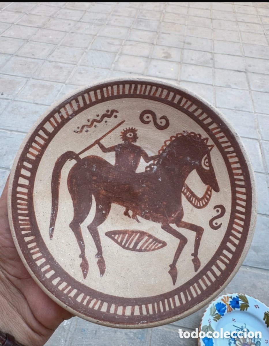 Oggetti Antichi: Plato cer&aacute;mica Bellon