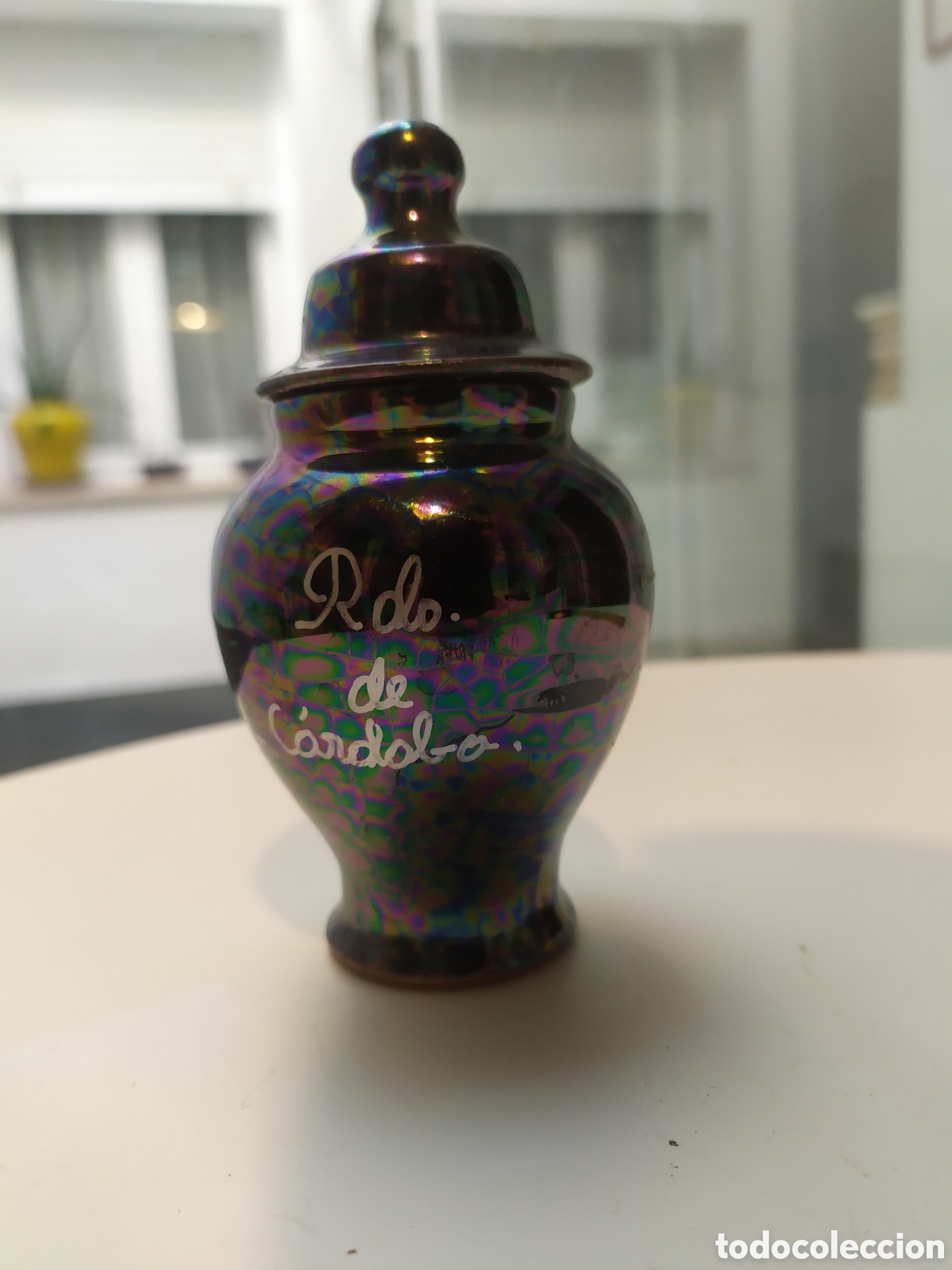 Antiguidades: Tibor de porcelana en miniatura souvenirs de C&oacute;rdoba