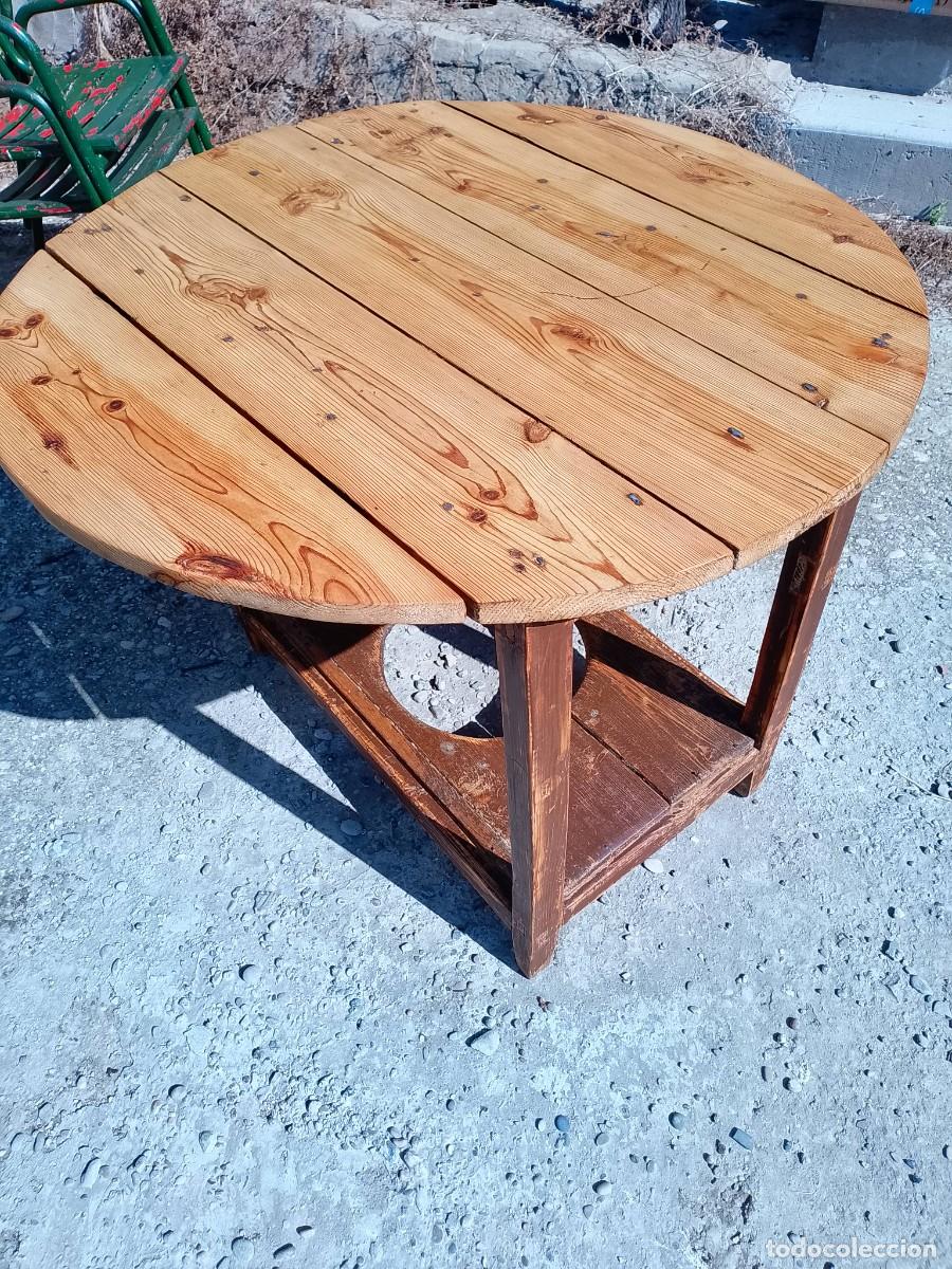 Antig&uuml;edades: Mesa alas plegables S. XIX restaurada - Foto 3