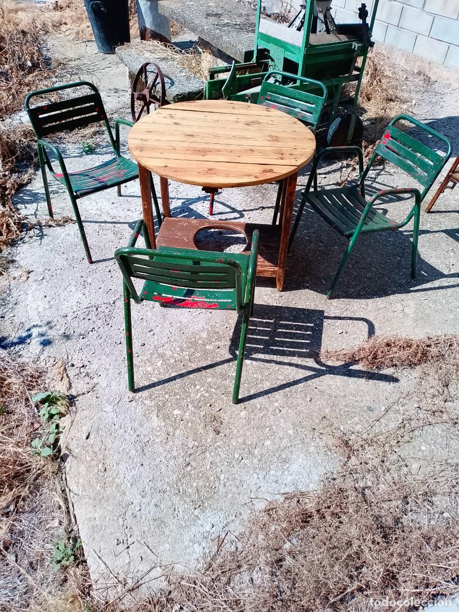 Antig&uuml;edades: Mesa alas plegables S. XIX restaurada - Foto 9