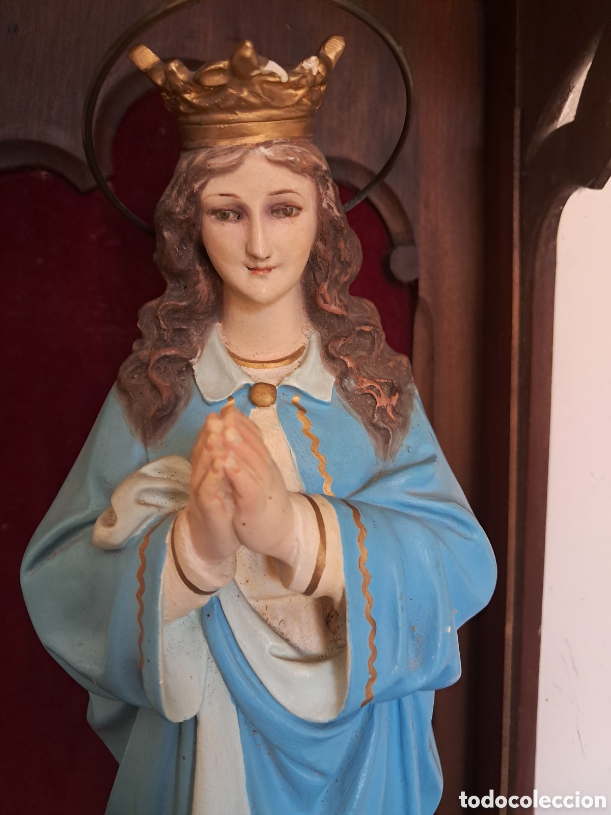 Antig&uuml;edades: est&agrave;tua de la Pur&iacute;ssima Concepci&oacute; o Immaculada Concepci&oacute; de la Mare de D&eacute;u echa en Olot