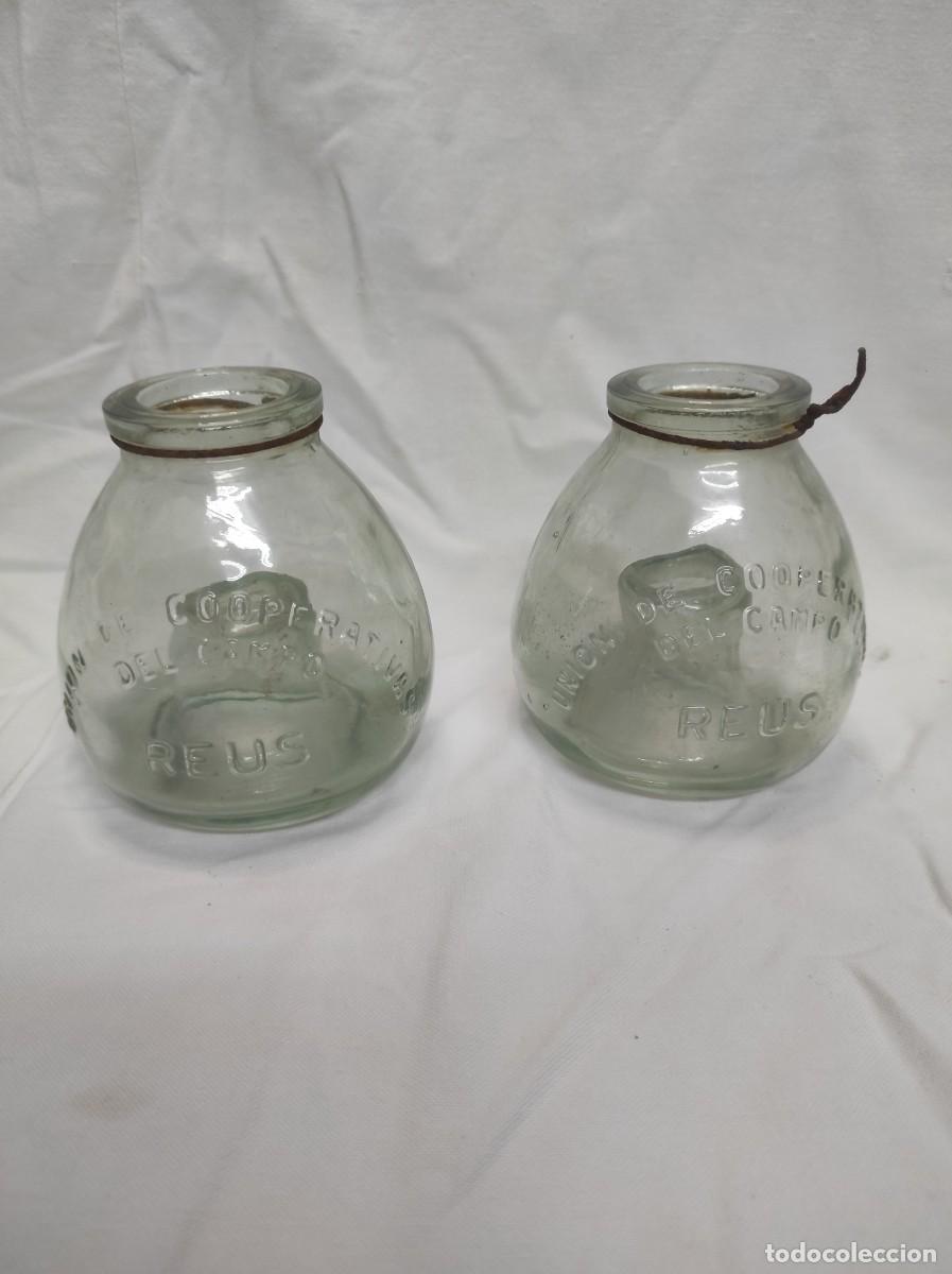 Antig&uuml;edades: Lote botellas trampa para insectos, de cristal, Cooperativa de Reus!