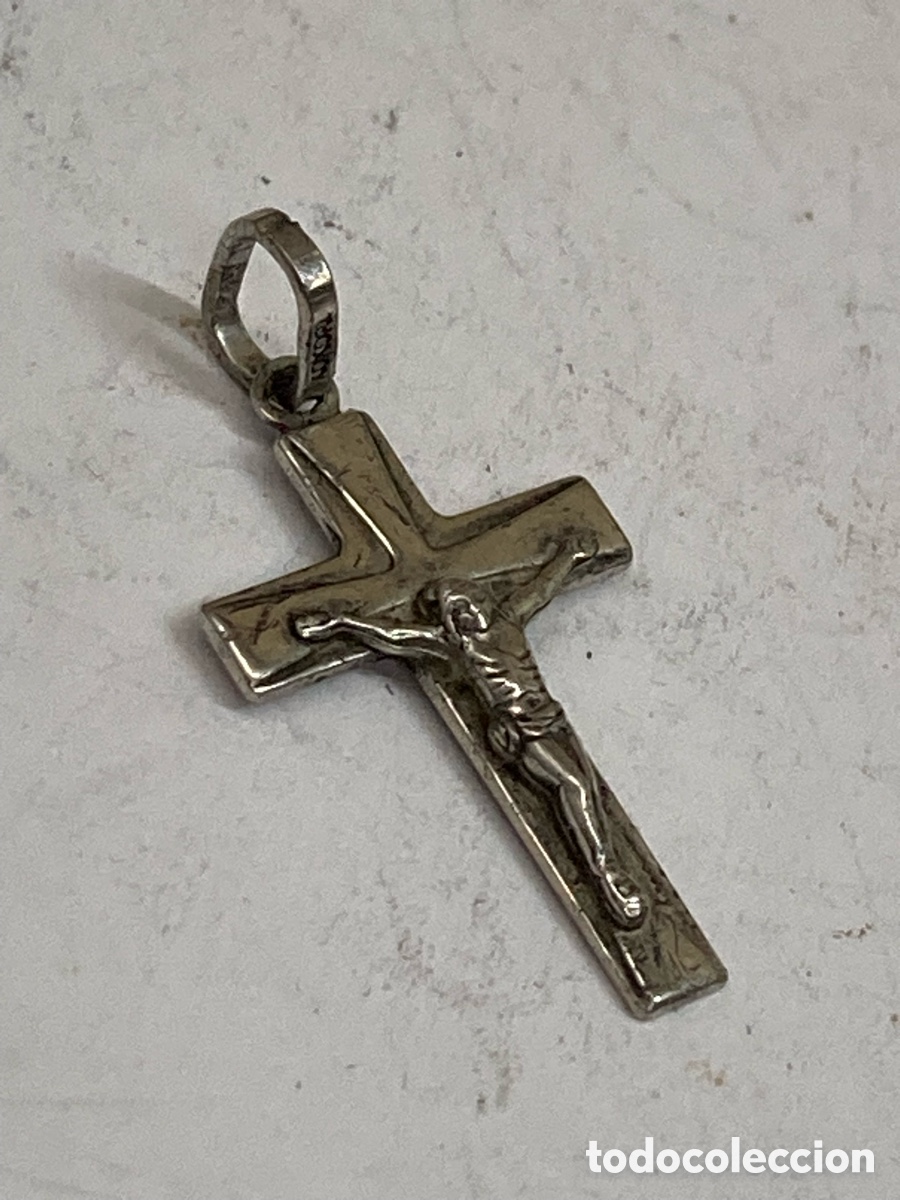 Antig&uuml;edades: Cruz de plata religiosa C618