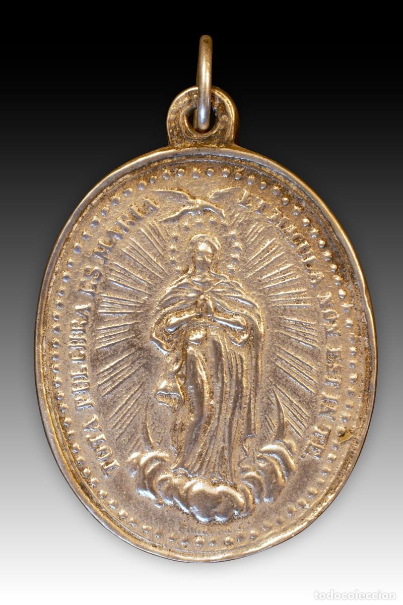 Antiquit&auml;ten: Medalla, Seminario Conciliar de Valencia. Plata. Espa&ntilde;a, hacia finales del siglo XIX.