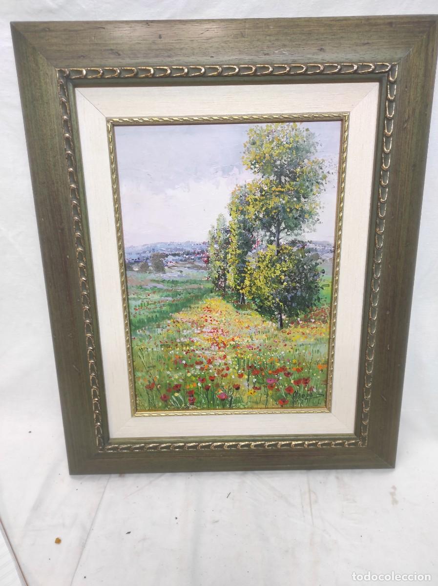 Antig&uuml;edades: Precioso cuadro pintado sobre madera, firmado Enrique Alonso, en muy buen estado!