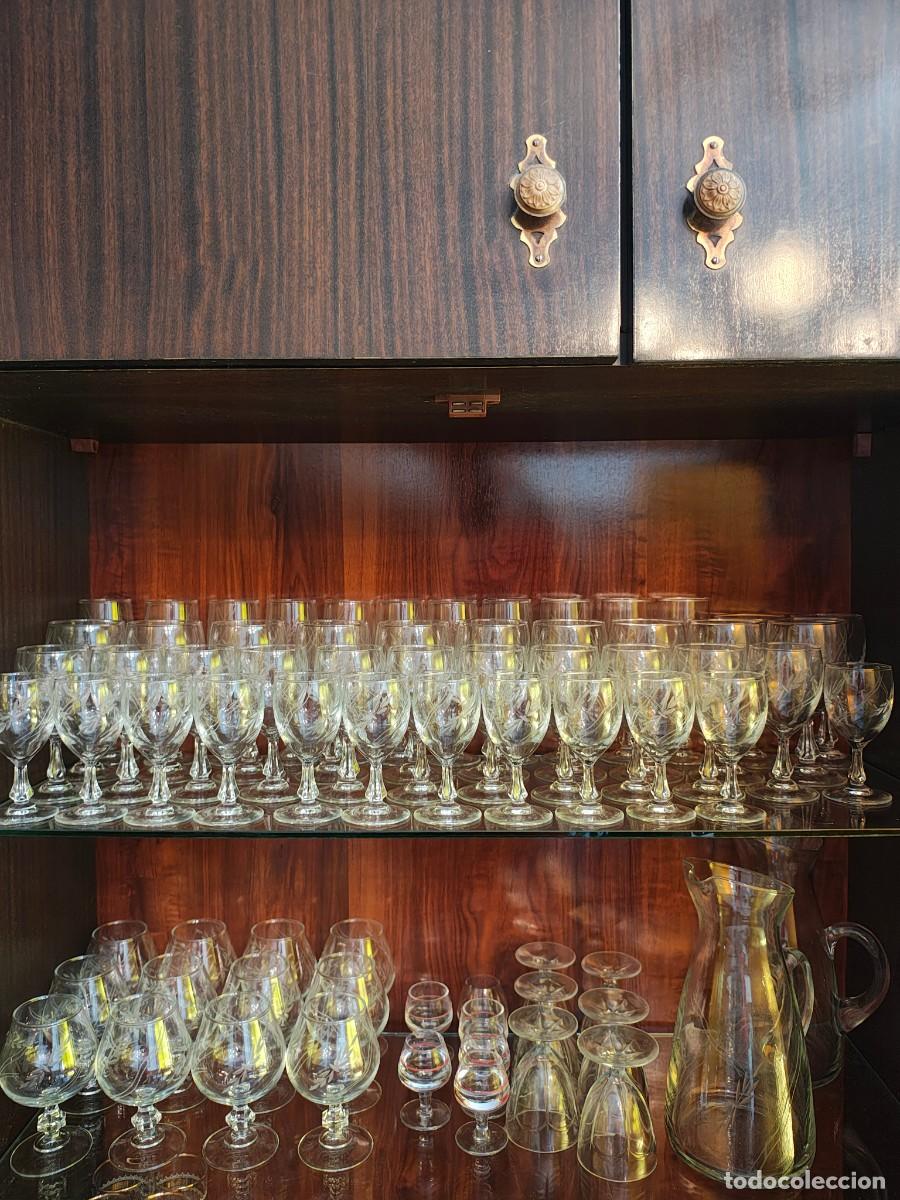 Antig&uuml;edades: Cristaler&iacute;a vintage completa de cristal