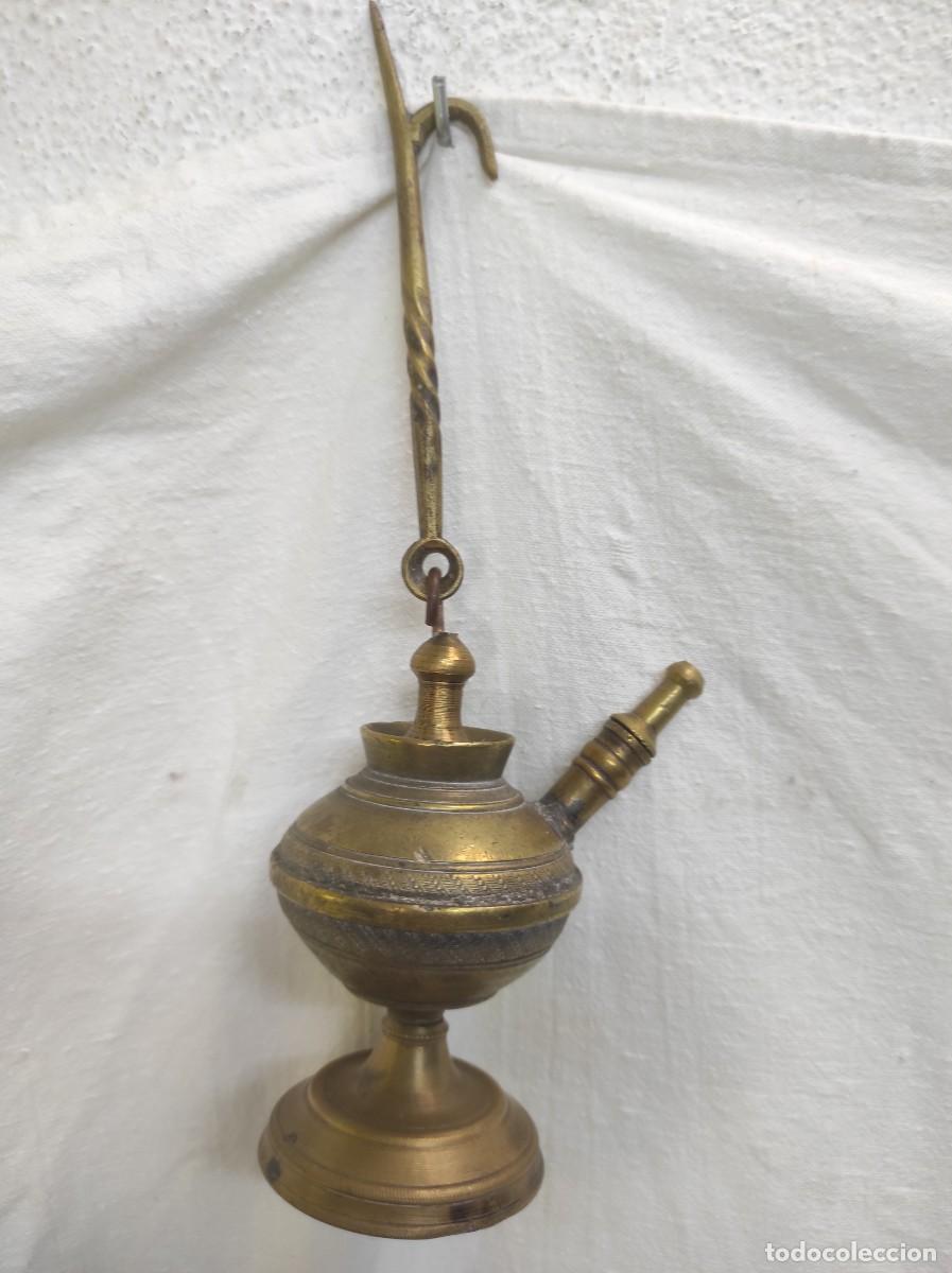 Antig&uuml;edades: Precioso y antiguo candil de bronce!