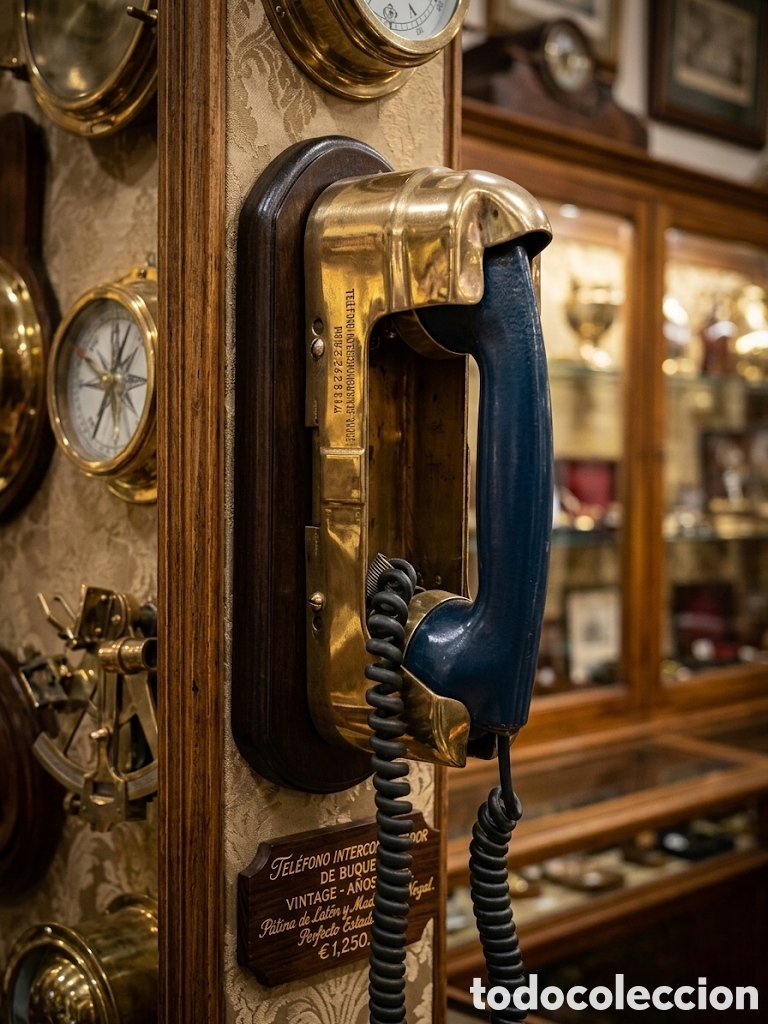 Antig&uuml;edades: Antiguo tel&eacute;fono de barco