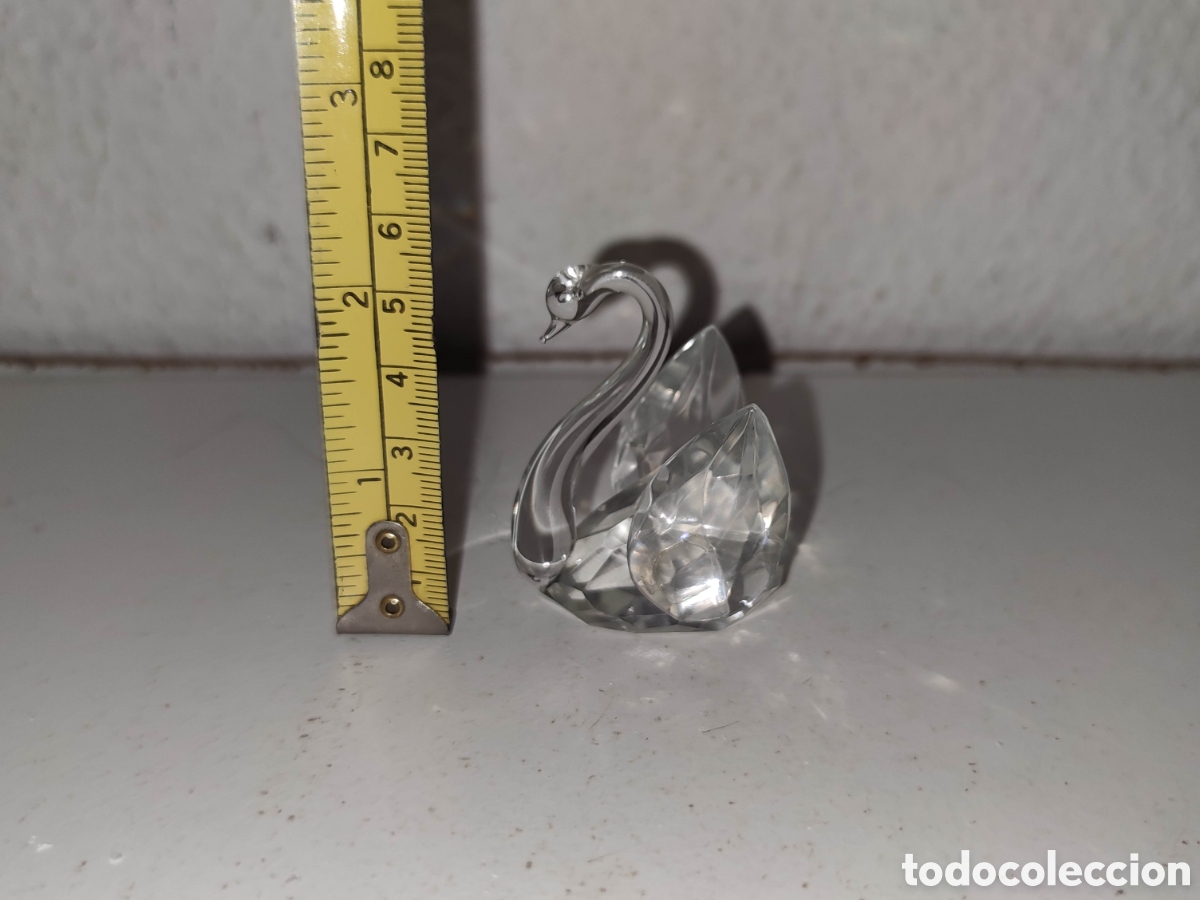 Antiques: Figura Peque&ntilde;a cisne de cristal - Swarovski - 5 cm de altura