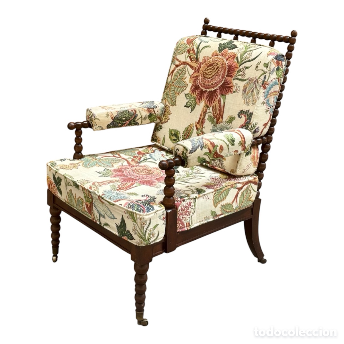 Antig&uuml;edades: Sill&oacute;n ingl&eacute;s victoriano Circa 1.880.