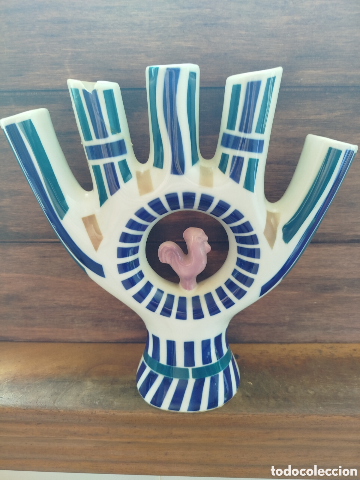 Antig&uuml;edades: Candelabro Florero &rdquo;Cincodedos&rdquo; Sargadelos