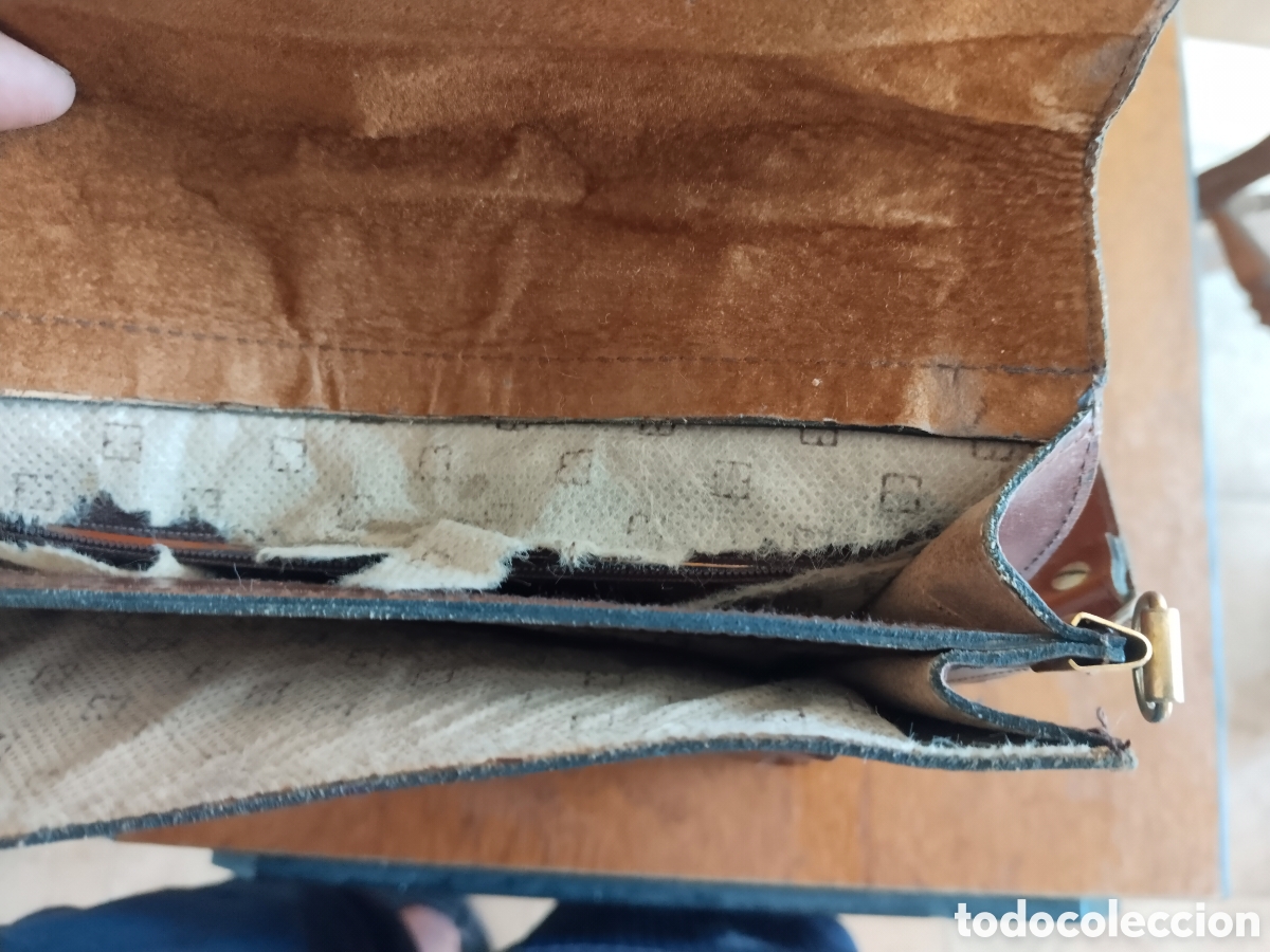 Antig&uuml;edades: Bolso para hombre de finales de la d&eacute;cada del 70 al 80 - Foto 4
