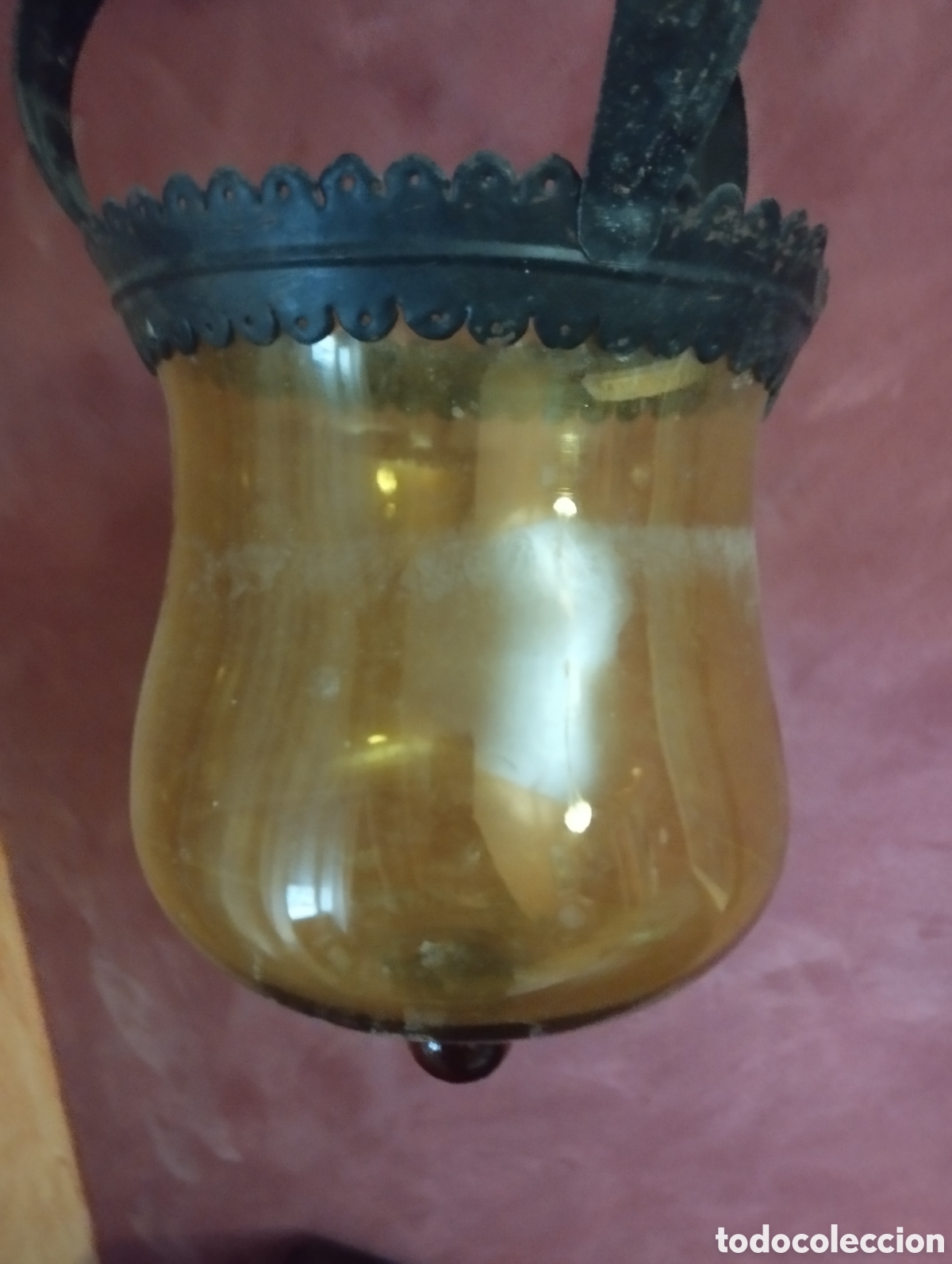 Antig&uuml;edades: Farol antiguo de metal